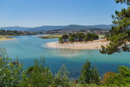 Foto de Coast of Baiona in Galicia, Spain - Imagen libre de derechos