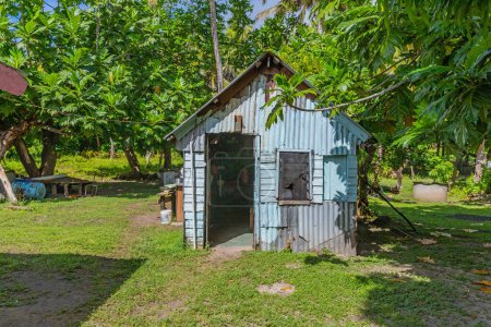 Téléchargez les photos : Petit village de l'île de Viti Levu, Fidji - en image libre de droit