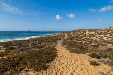 Téléchargez les photos : Paysage de la côte de Sao Torpes en Alentejo, Portugal - en image libre de droit