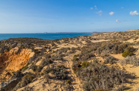 Foto de Paisaje de la costa de Sao Torpes en Alentejo, Portugal - Imagen libre de derechos