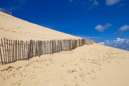 die berühmte düne von pyla, die höchste sanddüne Europas, in pyla sur mer, frankreich.