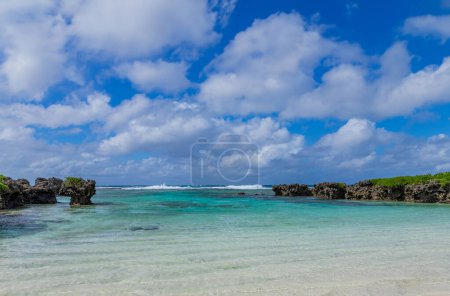 Foto de Playa en Efate Island, Vanuatu, cerca de Port Vila - famosa playa en la costa este - Imagen libre de derechos