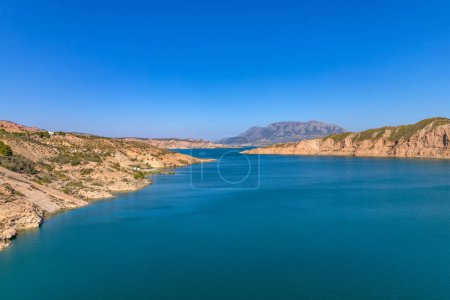 Lake Negratin reservoir, Sierra de Baza, Granada Province, Andalusia, Spain