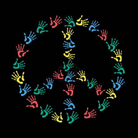 Foto de Símbolo de paz. Bosquejo de símbolo conceptual. Ilustración vectorial - Imagen libre de derechos