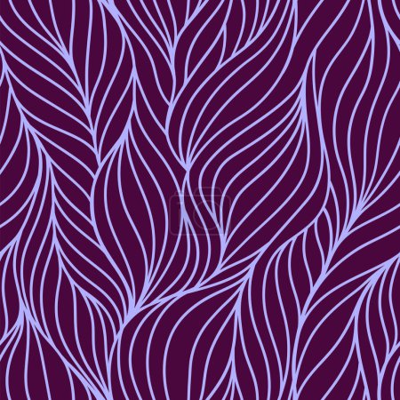 Foto de Patrón de onda abstracta sin costuras. Textura repetida. Diseño de fibras de hilo. Ilustración vectorial - Imagen libre de derechos