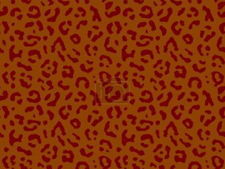 Foto de Patrón de piel de leopardo sin costuras. Fondo de impresión de leopardo salvaje de moda. Diseño de estampado textil de tela animal pantera moderna. Elegante vector de color marrón ilustración - Imagen libre de derechos