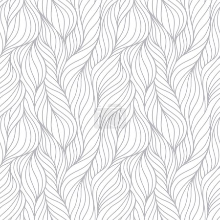 Foto de Seamless abstract wave pattern. Repeating texture. Yarn fibers design. Vector illustration. - Imagen libre de derechos