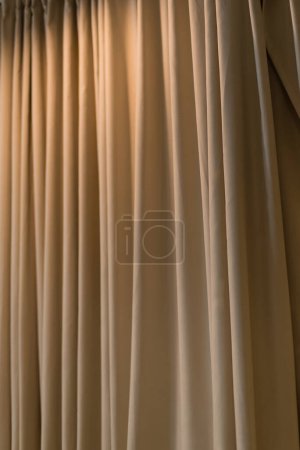 curtain on the wall in the interior.