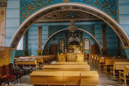 Téléchargez les photos : Interior of synagogue in Tbilisi, Georgia, January 6, 2023. - en image libre de droit