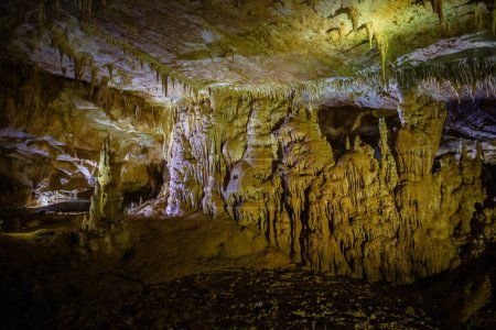 Photo for Inside touristic Prometheus Cave at Tskaltubo, Imereti region, Georgia. - Royalty Free Image