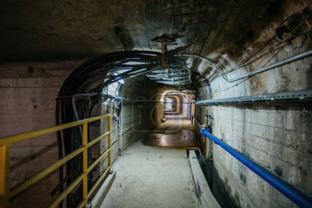 Communication tunnel at underground bunker or subway, etc.