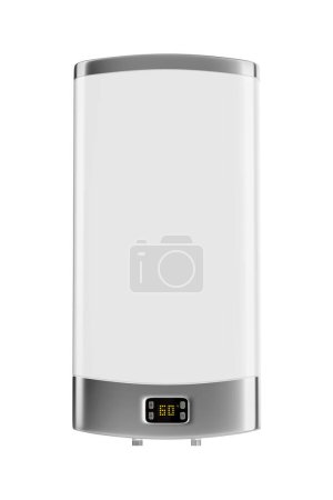 Téléchargez les photos : Digital water heater isolated on white background, front view - en image libre de droit