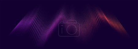 Illustration for Abstract background with digital sound waves. vector illustration design - Royalty Free Image