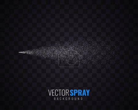 Illustration for Vector illustration of a realistic explosion, vector spray - Royalty Free Image