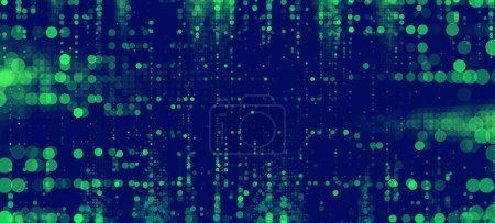 Illustration for Abstract futuristic background, geometric shapes and dots - Royalty Free Image
