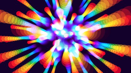 Ilustración de Plantilla de fondo de arco iris abstracto colorido - Imagen libre de derechos