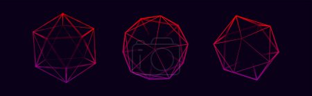 Illustration for Abstract spheres illustration for creative design, technology background. vector illustration. - Royalty Free Image