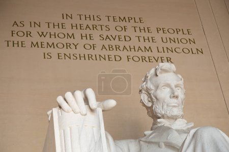 Foto de Lincoln memorial in Washington DC (District of Columbia), United States of America - Imagen libre de derechos