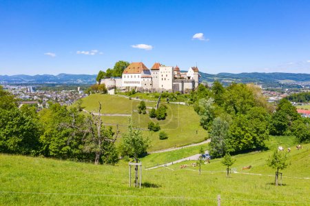 Téléchargez les photos : Château de Lenzburg près de Zurich, Suisse - en image libre de droit