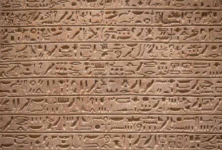 Photo for Egyptian hieroglyphs on the wall - Royalty Free Image