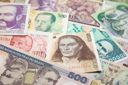 Photo for Variety of South American banknotes - Royalty Free Image