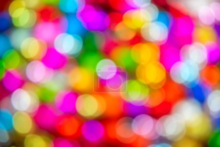 Photo for Defocused ligths of Christmas tree - Royalty Free Image