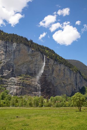 Foto de Cascadas del valle de Lauterbrunnen. Cantone Bern, Suiza - Imagen libre de derechos