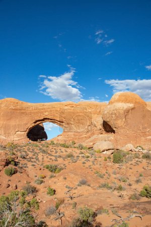 Foto de Windows section in the Arches National park, Utah, USA - Imagen libre de derechos