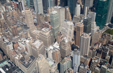 Foto de Vista aérea de Manhattan, Nueva York, Estados Unidos de América - Imagen libre de derechos