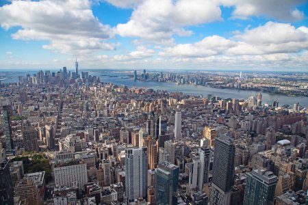 Foto de Aerial view of Manhattan, New York City, United States of America - Imagen libre de derechos