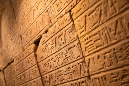 Photo for Egyptian hieroglyphs on the wall - Royalty Free Image