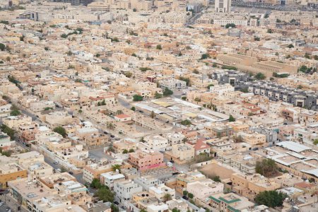 Photo for RIYADH - FEBRUARY 29: Aerial view of Riyadh downtown on February 29, 2016 in Riyadh, Saudi Arabia. - Royalty Free Image