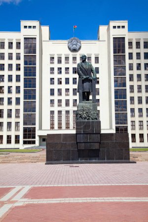 Photo for Parliament building on the Independence square in Minsk. Belarus - Royalty Free Image