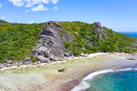 Foto de Famosa playa Anse Source D 'Argent en la isla de La Digue, Seychelles - Imagen libre de derechos