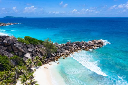 Photo for Famous Grand Anse beach on the La Digue island, Seychelles - Royalty Free Image