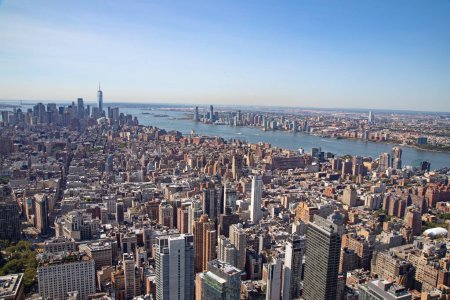 Foto de Vista aérea de Manhattan, Nueva York, Estados Unidos de América - Imagen libre de derechos