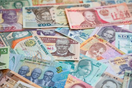 Photo for Variety of the African banknotes - Royalty Free Image