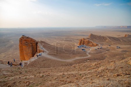 Photo for Edge of the World, popular touristic destintation and view point near Riyadh, Saudi Arabia - Royalty Free Image
