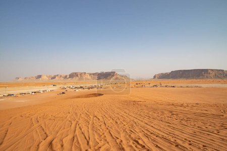 Photo for Red sand "Arabian desert" near Riyadh, Saudi Arabia - Royalty Free Image