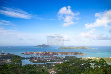 Photo for View form the mountains on Mahe island, Seychelles - Royalty Free Image