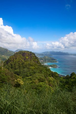 Photo for View form the mountains on Mahe island, Seychelles - Royalty Free Image