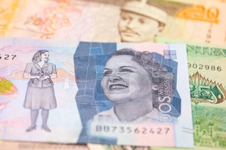 Foto de Variedad de billetes sudamericanos - Imagen libre de derechos