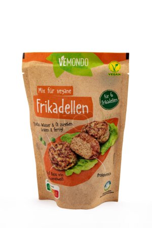 Photo for WETZLAR, GERMANY 2022-07-25: Vemondo: LIDL's own brand for vegan meat products. - Royalty Free Image