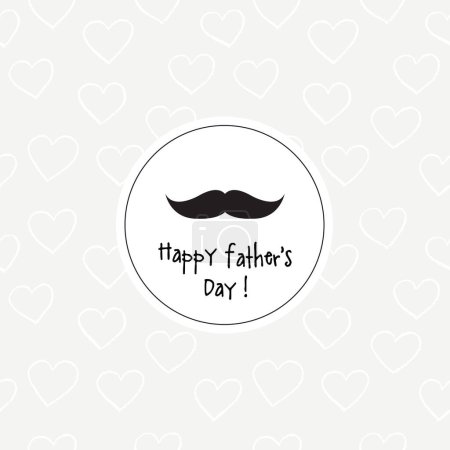 Illustration for Father's day greeting card - Royalty Free Image