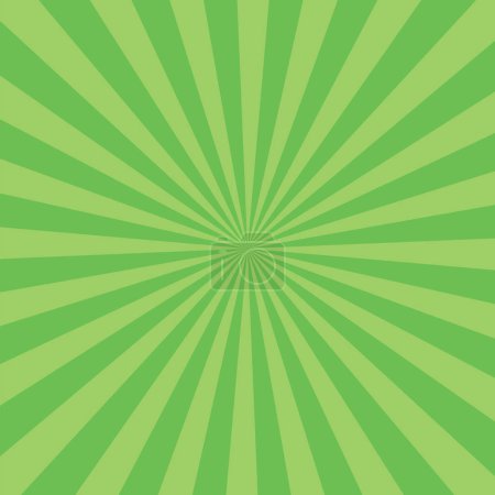 Téléchargez les illustrations : Green banner rays, lines background - en licence libre de droit