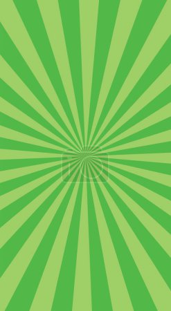 Illustration for Green banner rays, lines background - Royalty Free Image
