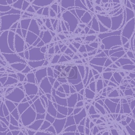 Ilustración de Plantilla de fondo de línea de lápiz violeta - patrón sin costuras - Imagen libre de derechos