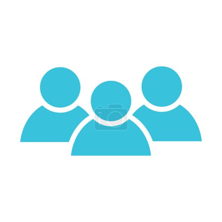 Illustration for Group of people, Users icon, avatar, people white background - Royalty Free Image