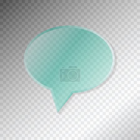 Illustration for Transparent speech bubble with copy space - Royalty Free Image