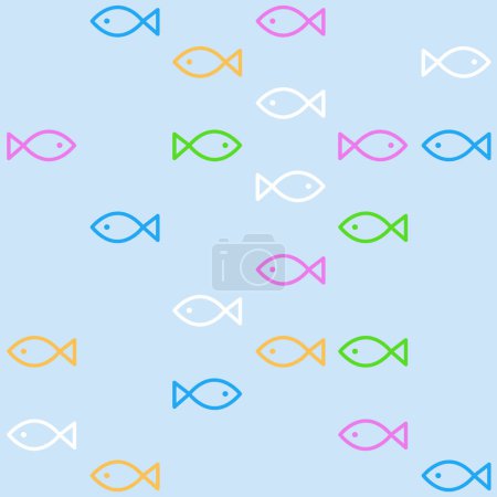 Téléchargez les illustrations : Aquarium de poisson - motif sans couture - en licence libre de droit